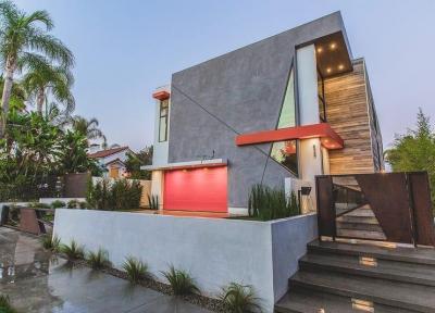 خانه ای در هالیوود با نمایی غیرمعمول و بدون قاعده