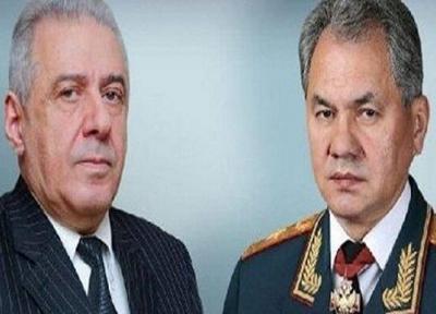وزرای دفاع روسیه و ارمنستان تلفنی تبادل نظر کردند