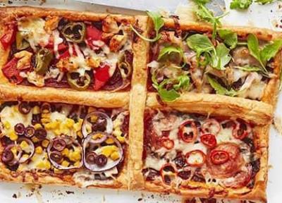 طرز تهیه تارت پیتزای خانگی با دستور آسان تهیه خمیر تارت