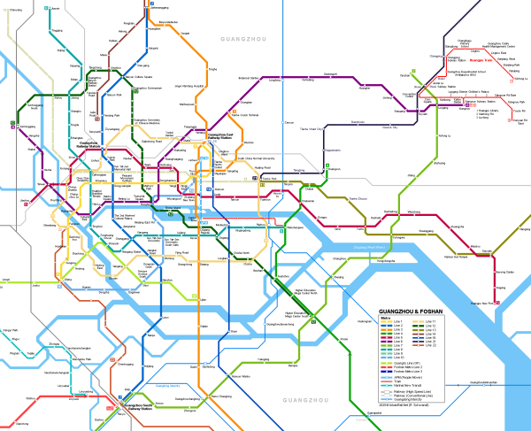 راهنمای مترو گوانجو: سفری آسان و سریع در قلب تجاری چین